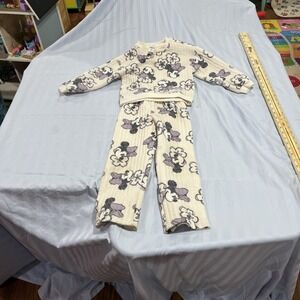 Disney Junior Minnie Mouse Quilted Outfit Set Girls 6 Top & Pants‎